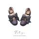 Iris Corolla Tulips Chunky Heel Shoes(Reservation/6 Colours/Full Payment Without Shipping)